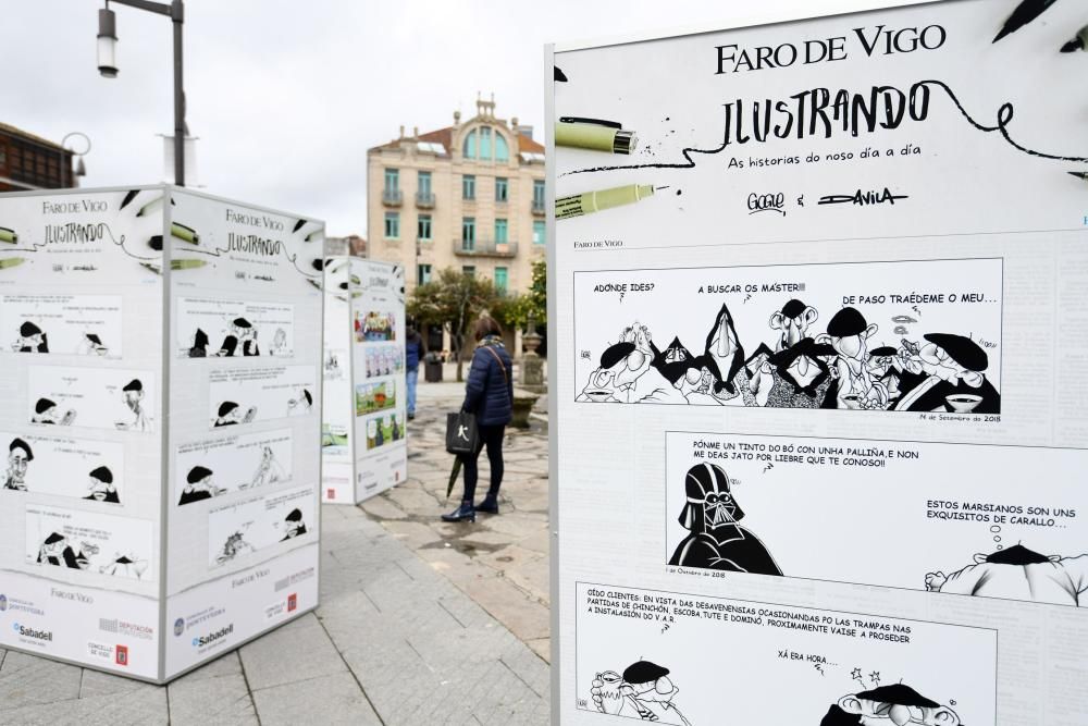 FARO desata carcajadas con sus humor gráfico en Pontevedra