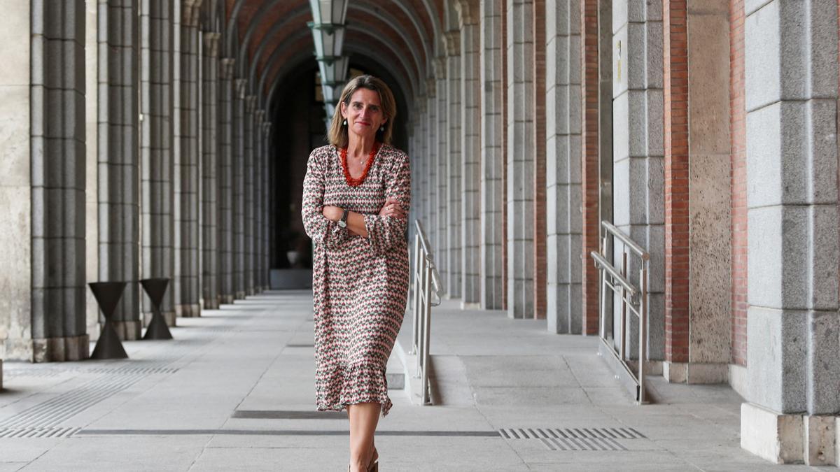 FILE PHOTO: Spain's Minister of Energy Teresa Ribera poses for a portrait after an interview with Reuters at the ministry headquarters in Madrid