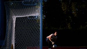 Adriana Nanclares durante un entreno con la selección