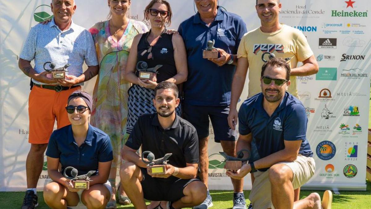 Vencedores en el torneo del 20 aniversario del Buenavista Golf.