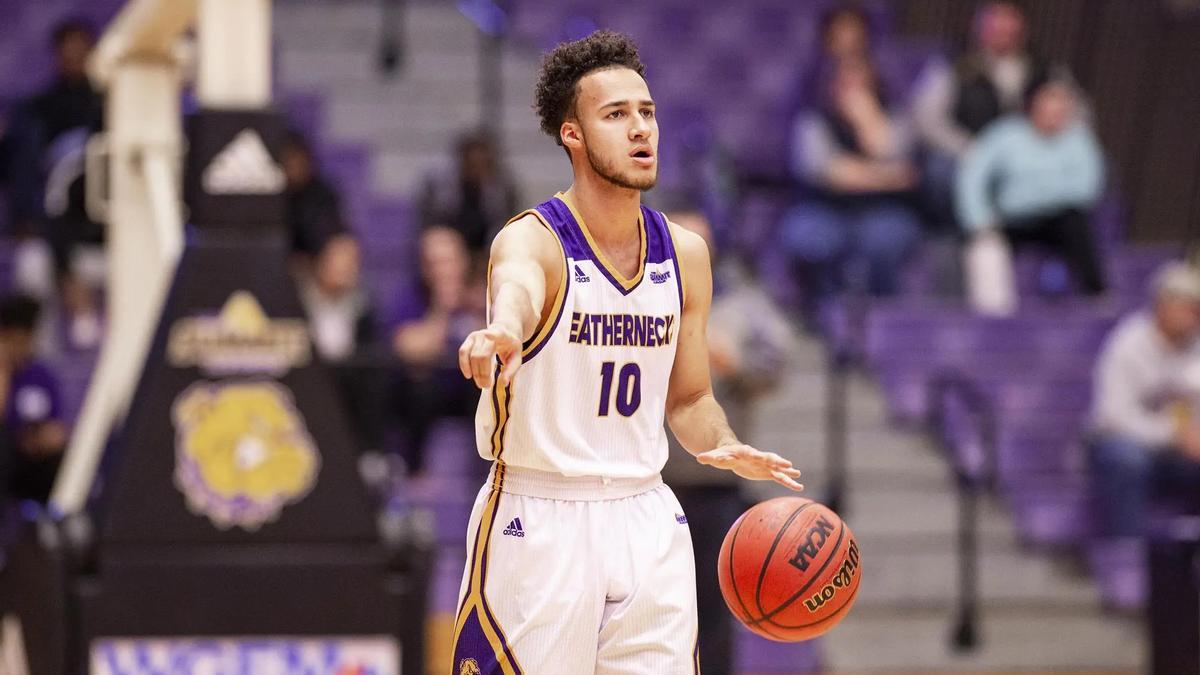 Kobe Webster, nuevo jugador del Caesa Cartagena, en su etapa universitaria