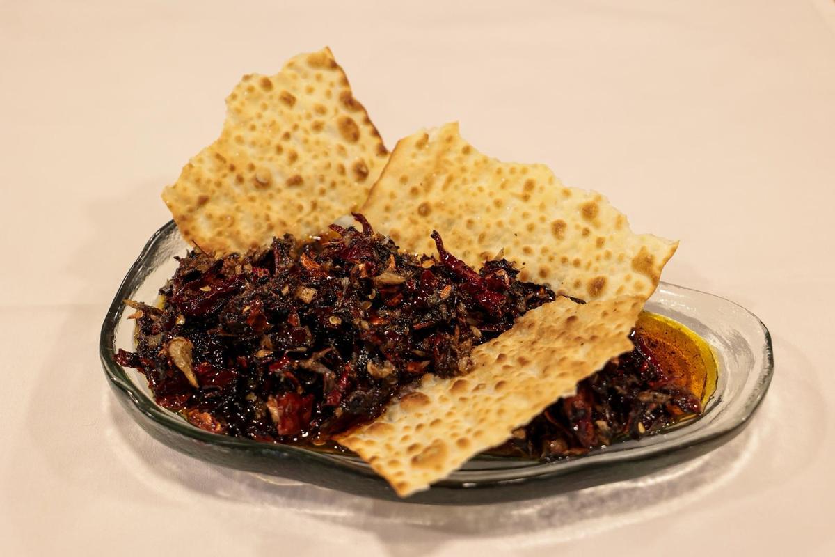 The pericana was part of the welcome appetizer.