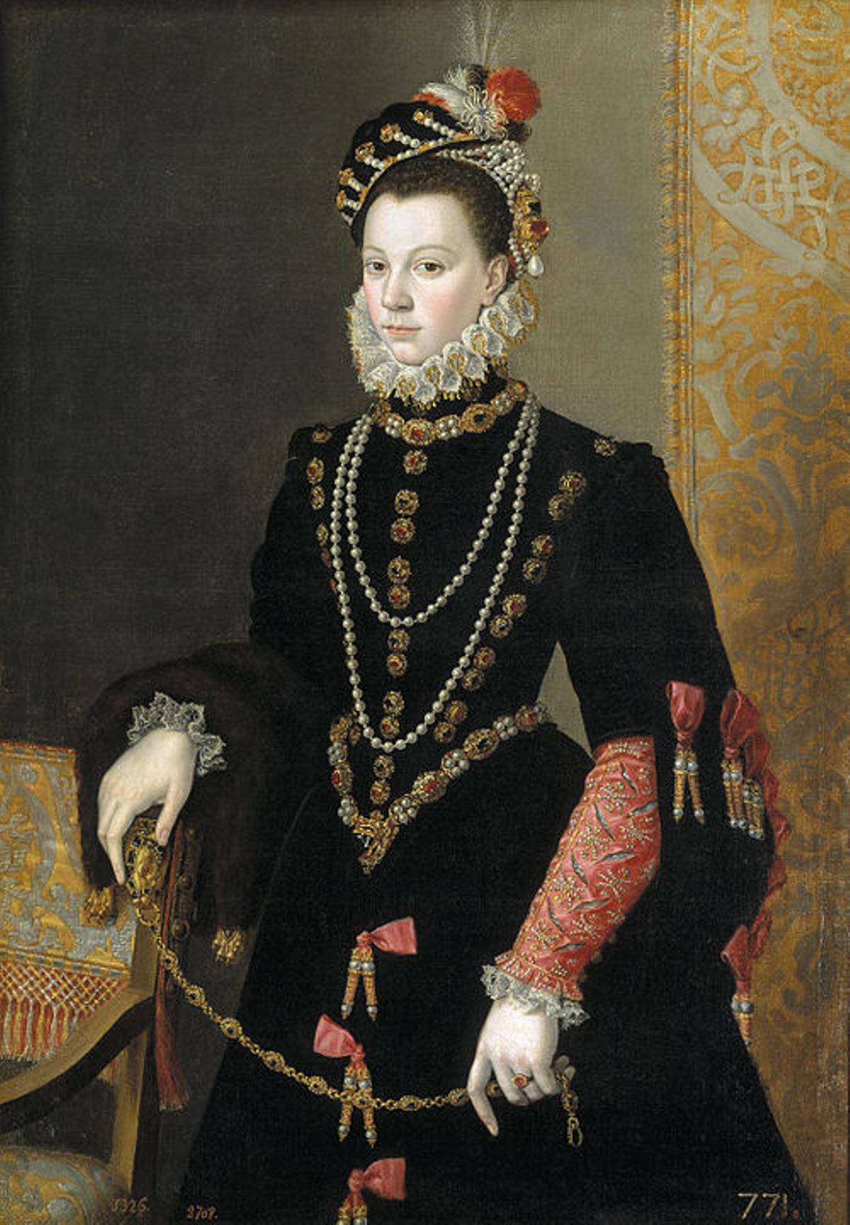 Isabel de Valois pintada por Juan Pantoja de la Cruz (1605)