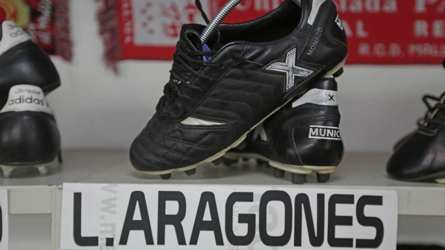 Las botas de Luis Aragonés.