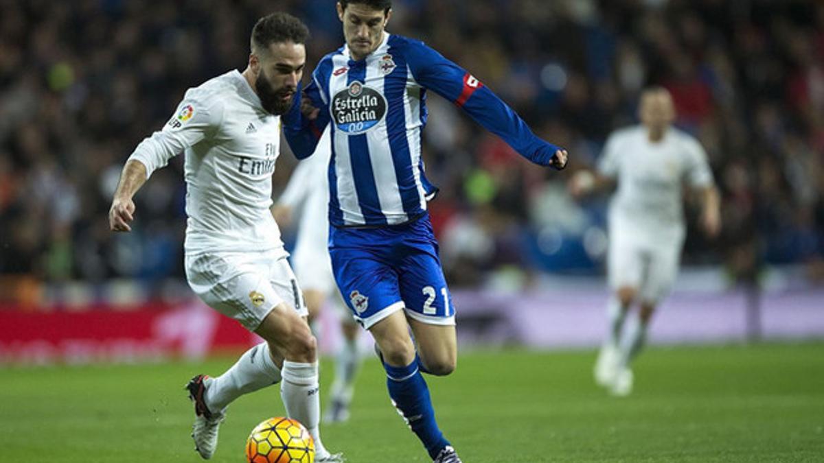 Luis Alberto, del Deportivo, ante el Real Madrid en Liga