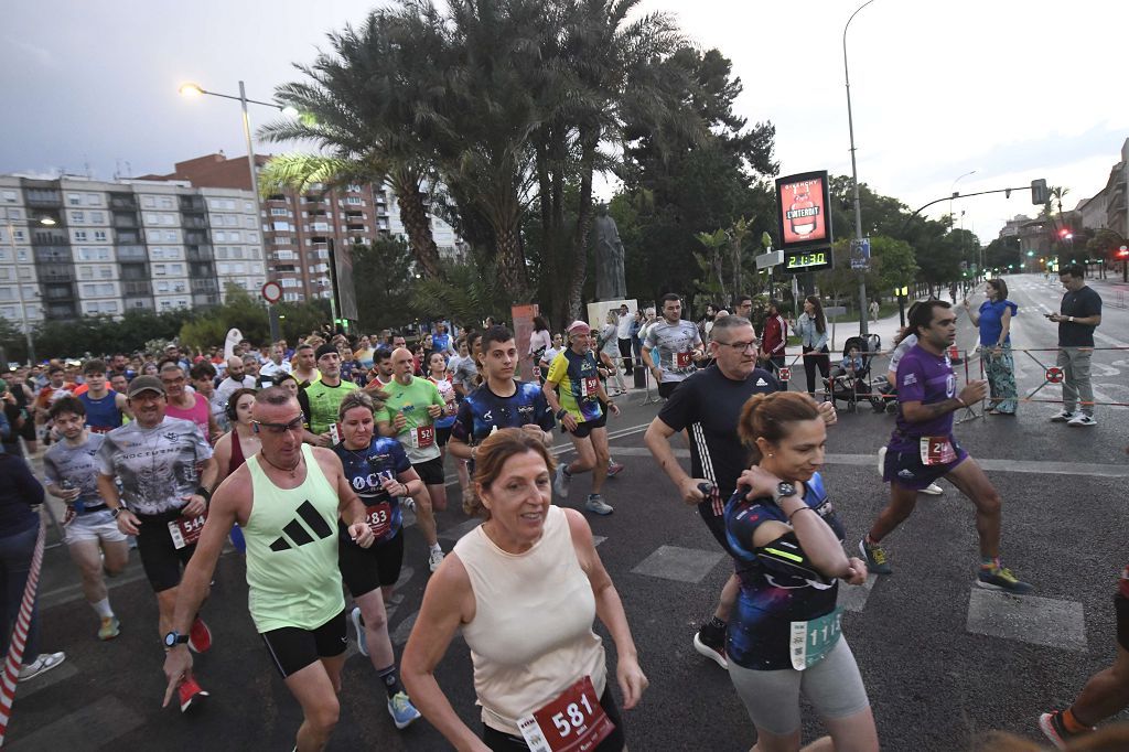 Carrera nocturna de Murcia, en imágenes