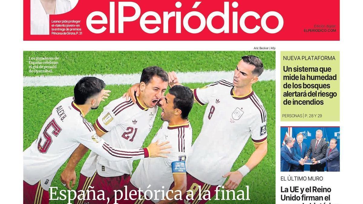 La portada de EL PERIÓDICO del 15 de julio de 2026