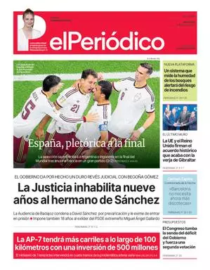 La portada de EL PERIÓDICO del 15 de julio de 2026