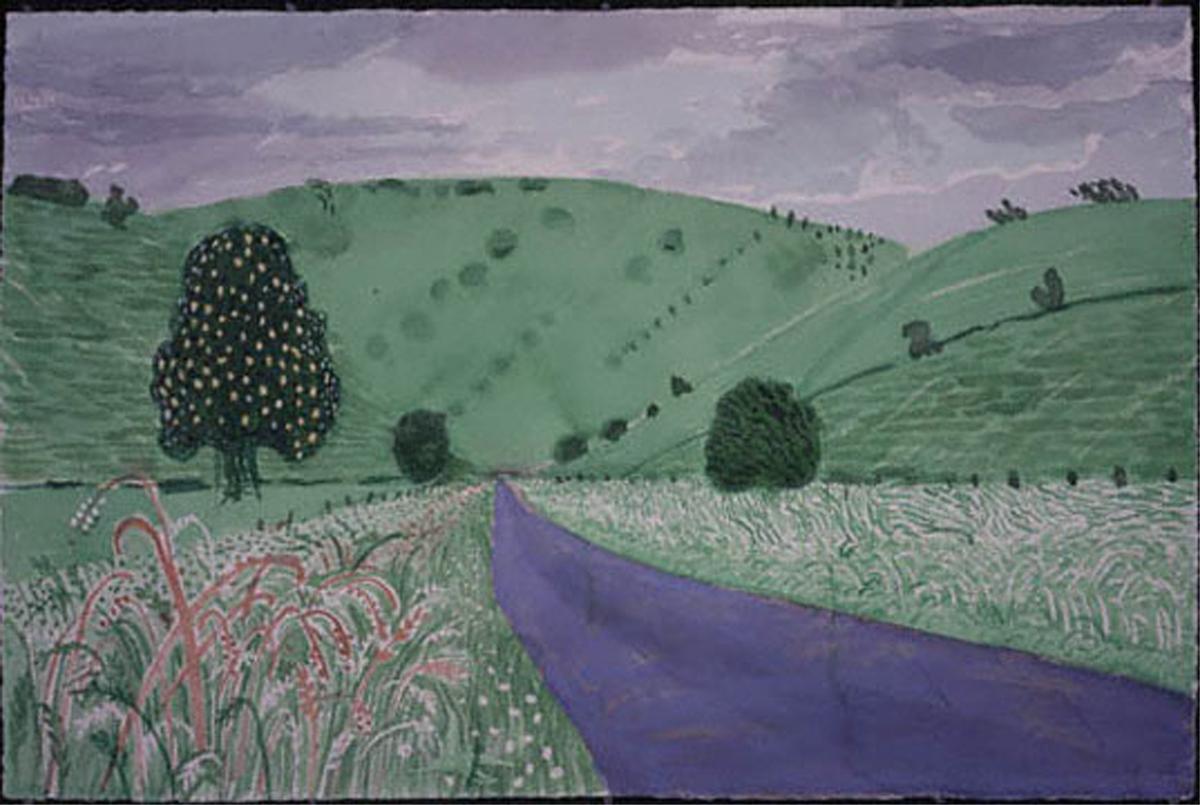 Acuarela de David Hockney Acuarela de David Hockney