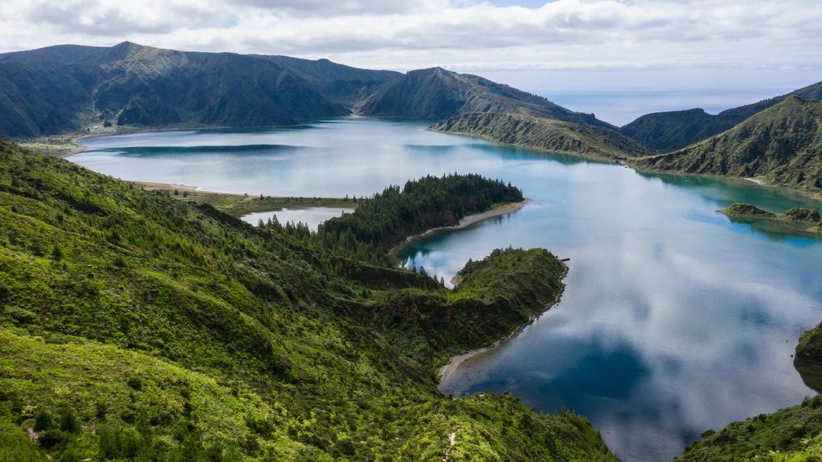 Lagoa do Fogo en la isla São Miguel (Azores)