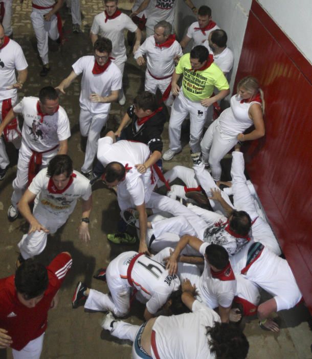 Quart encierro de San Fermín.