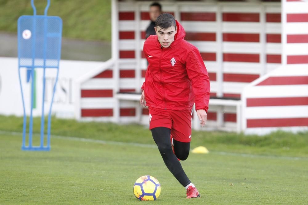 Entrenamiento del Sporting