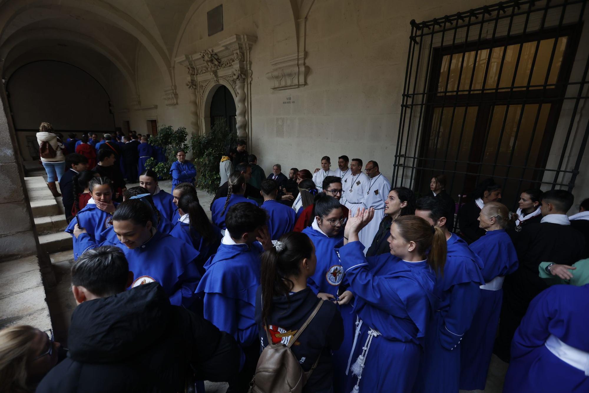 Así ha sido el traslado de la Virgen de la Alegría al Convento de las Monjas de la Sangre y la Santa Eucaristía en San Nicolás