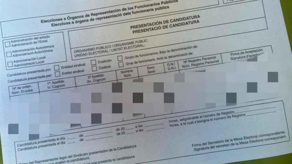 El documento oficial con el que se estaría realizando la recogida de firmas. | SIAU