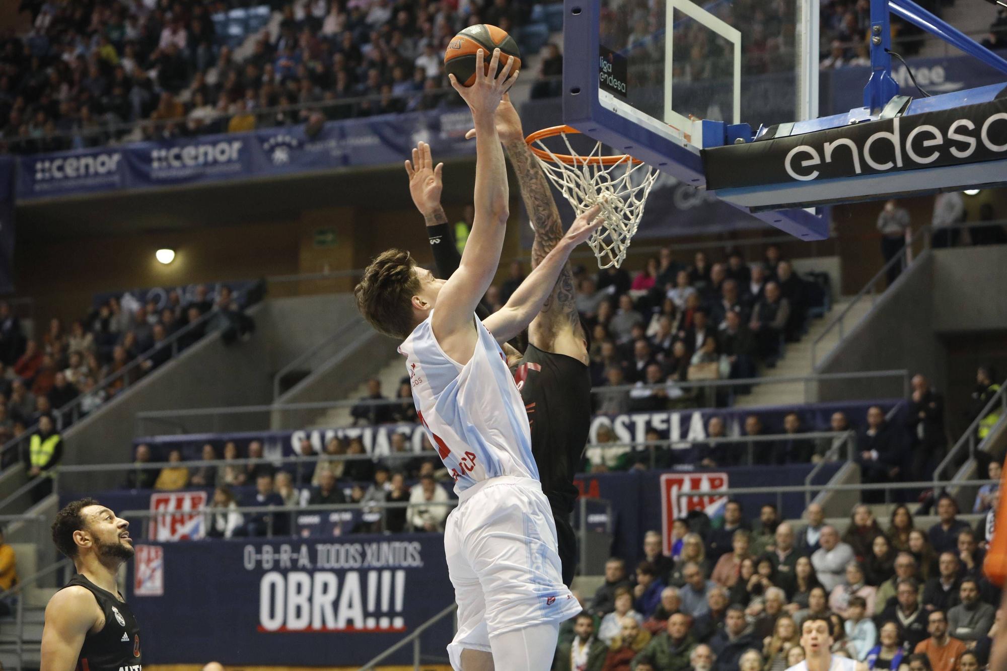 El Obradoiro cae ante el líder de la ACB: Obradoiro 78 - 84 Real Madrid