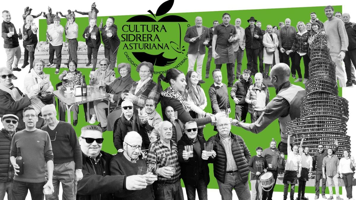 VÍDEO: Asturias celebra entre culines que la sidra ya es Patrimonio de la UNESCO