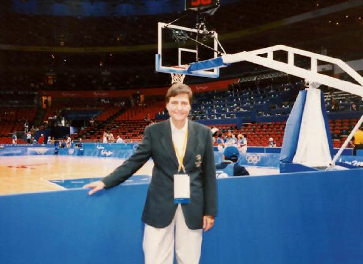 Pilar Landeira en los Juegos Olímpicos de Sydney en el 2000.