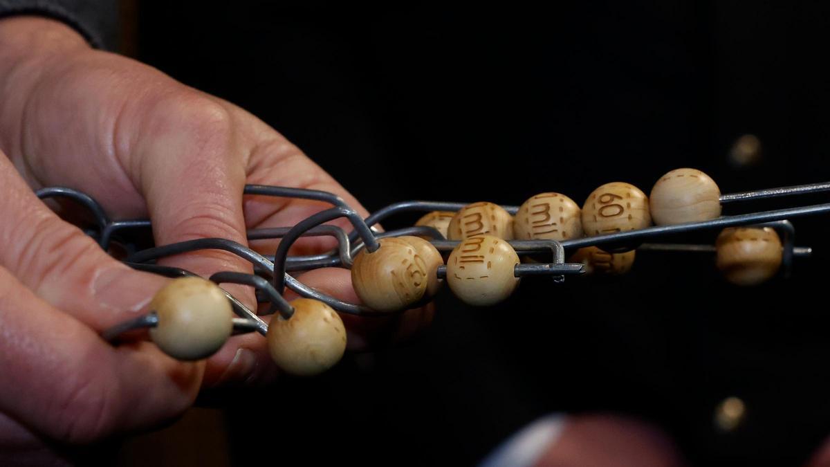 Bolas del Sorteo Extraordinario de Lotería de Navidad.