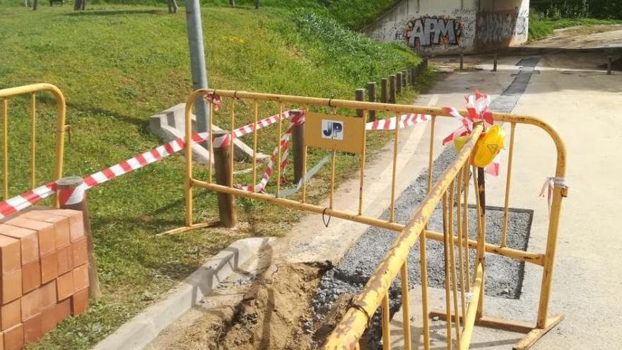 Calonge instal·la un nou tram de canonada d&#039;aigua  al carrer Verge de Núria