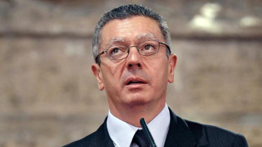 Alberto Ruiz-Gallardón, ministro de Justicia.