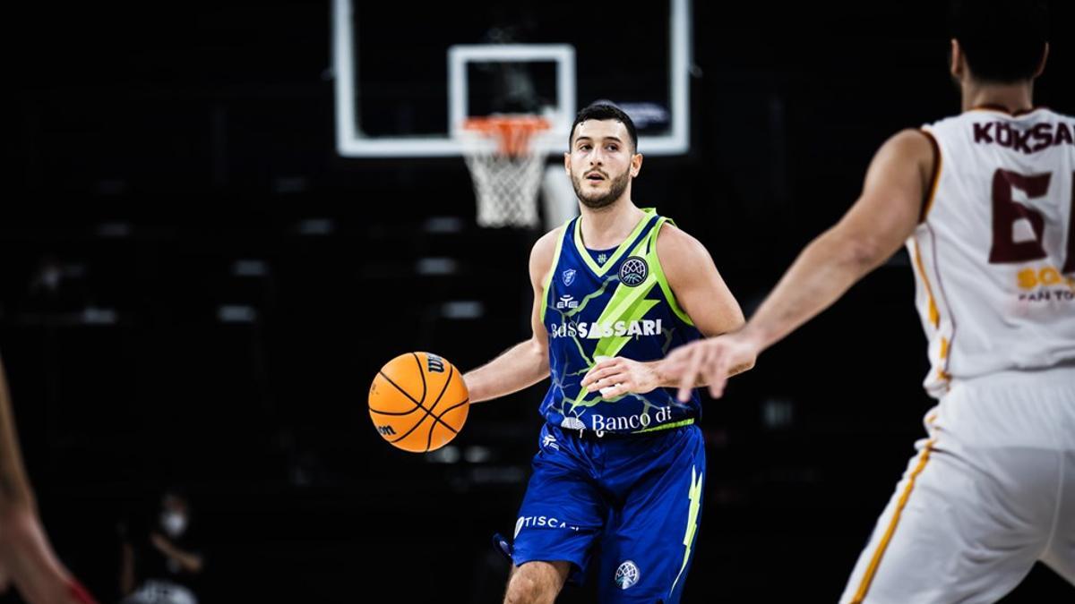 Marco Spissu en la Basketball Champions League