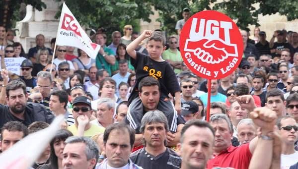 Multitudinaria manifestación minera en León