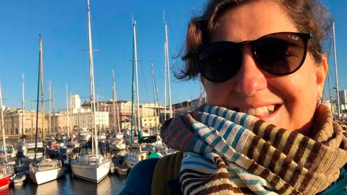 Cristina Urdaneta, en un recinto naútico.