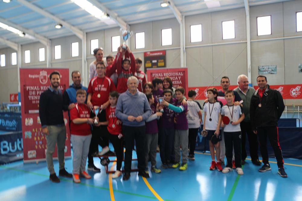 Final de tenis de mesa de Deporte en Edad Escolar