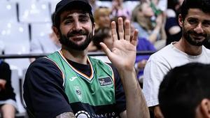 Ricky Rubia con la camiseta de La Penya en un partido