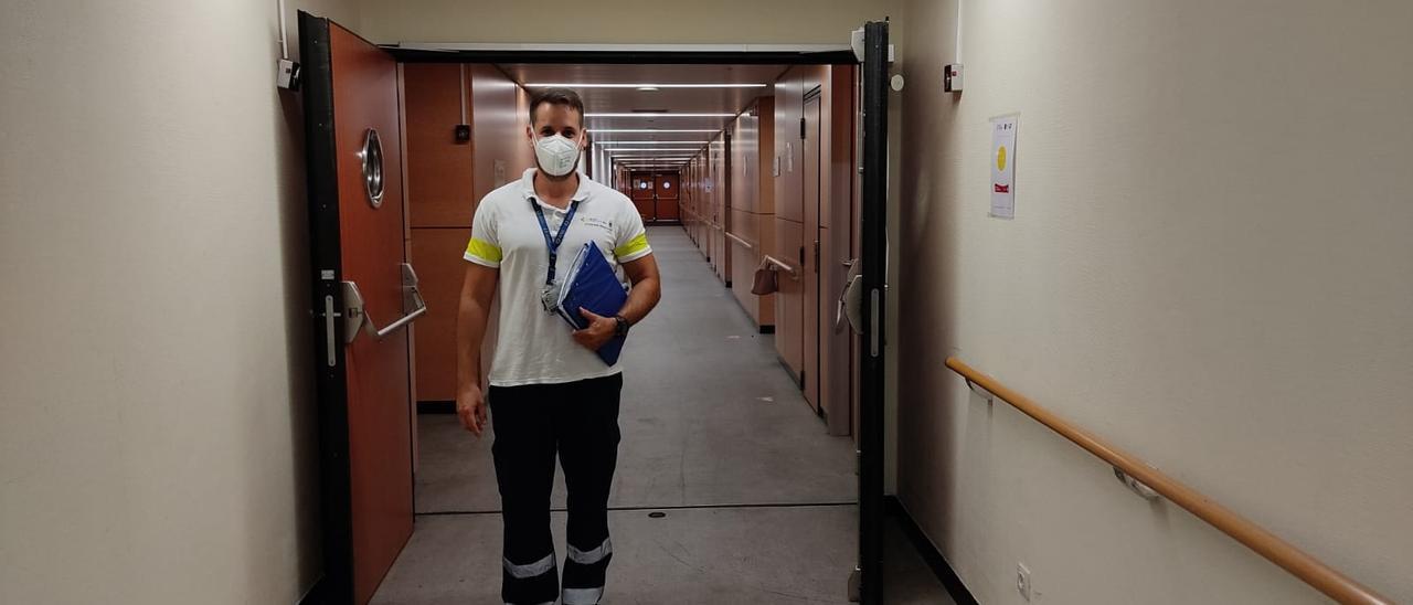 Francisco José Fortes, esta semana en el centro sociosanitario El Pino de la capital grancanaria.