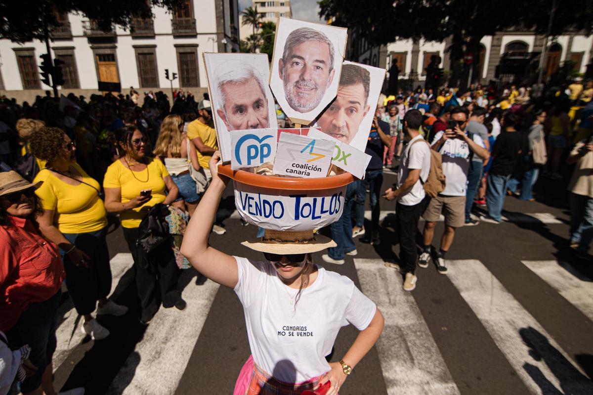 Originalidad en la manifestación del 18M en Tenerife