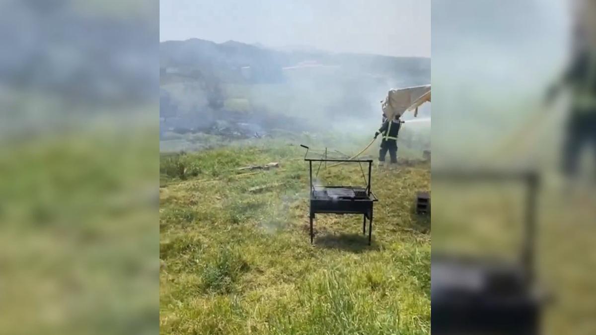 Una barbacoa privada, posible culpable del incendio en Guamasa