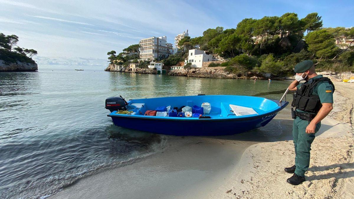 Eines der Boote, das in der vergangenen Woche entdeckt wurde.