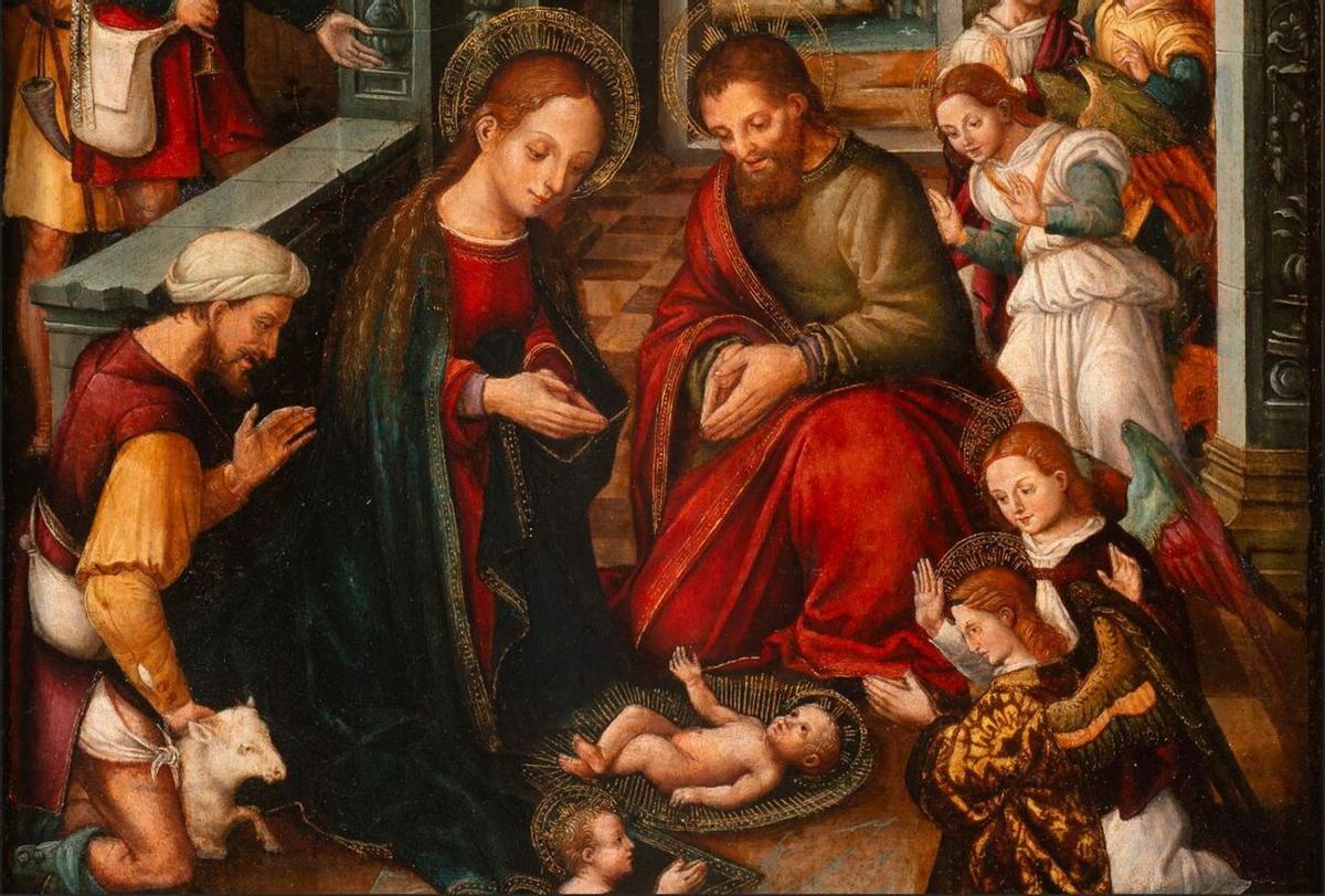 El Palacio Arzobispal de Sevilla acogerá como ‘Obra invitada’ la ‘Adoración del Niño Jesús’, óleo sobre tabla realizada hacia 1510-1525 por Vicent Macip