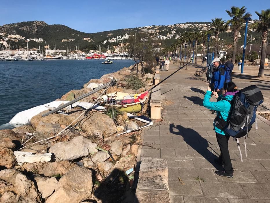 El Port d'Andratx tras el temporal