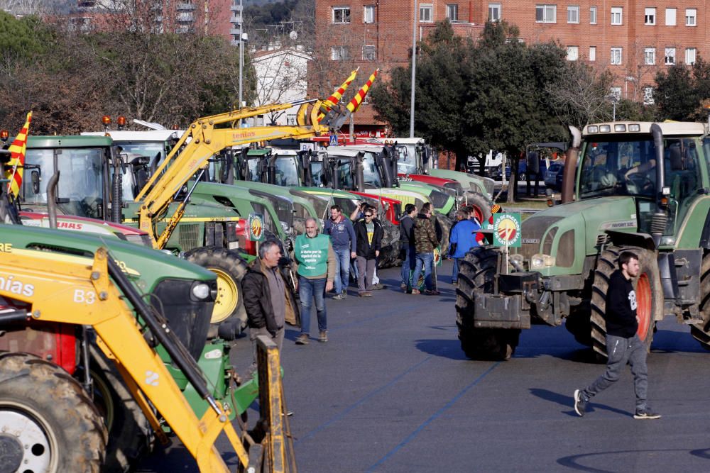 Marxa de tractors a Girona