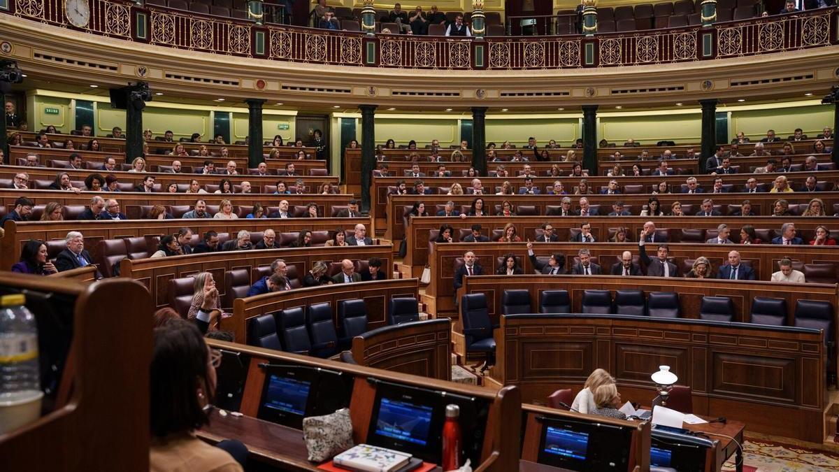 Imagen de archivo de un pleno del Congreso.