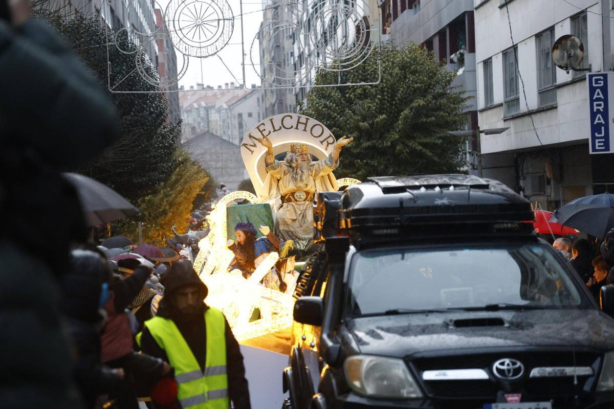 Cabalgata de Reyes el pasado año en Santiago