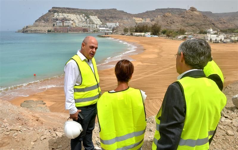 Visita de la Feht a la nueva Playa de Anfi Tauro