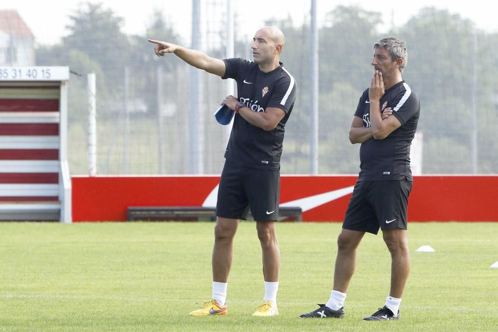 Presentación de Xavi Torres y entrenamiento del Sporting