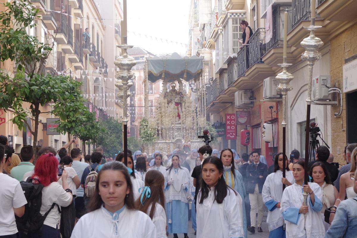 Fotos de la procesión de Araceli por el Centro de Málaga