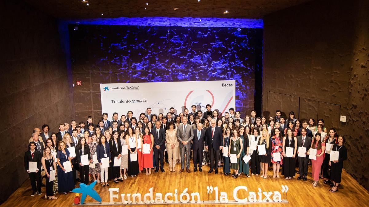 Acto de entrega de las becas de posgrado de la Fundación ‘la Caixa’, en Madrid.