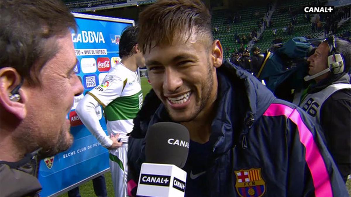 Neymar, uno de los protagonistas de la tarde en Elche