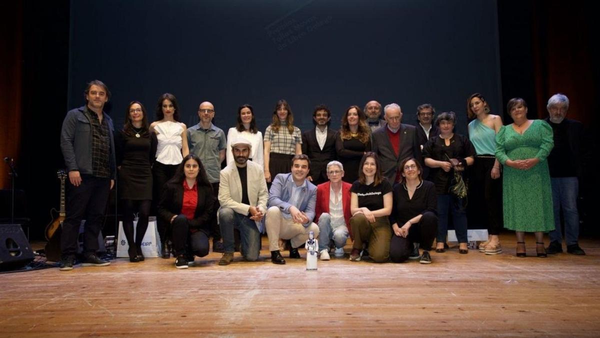 Os galardoados nos Premios Follas Novas do Libro Galego 2022.   | // EUROPA PRESS