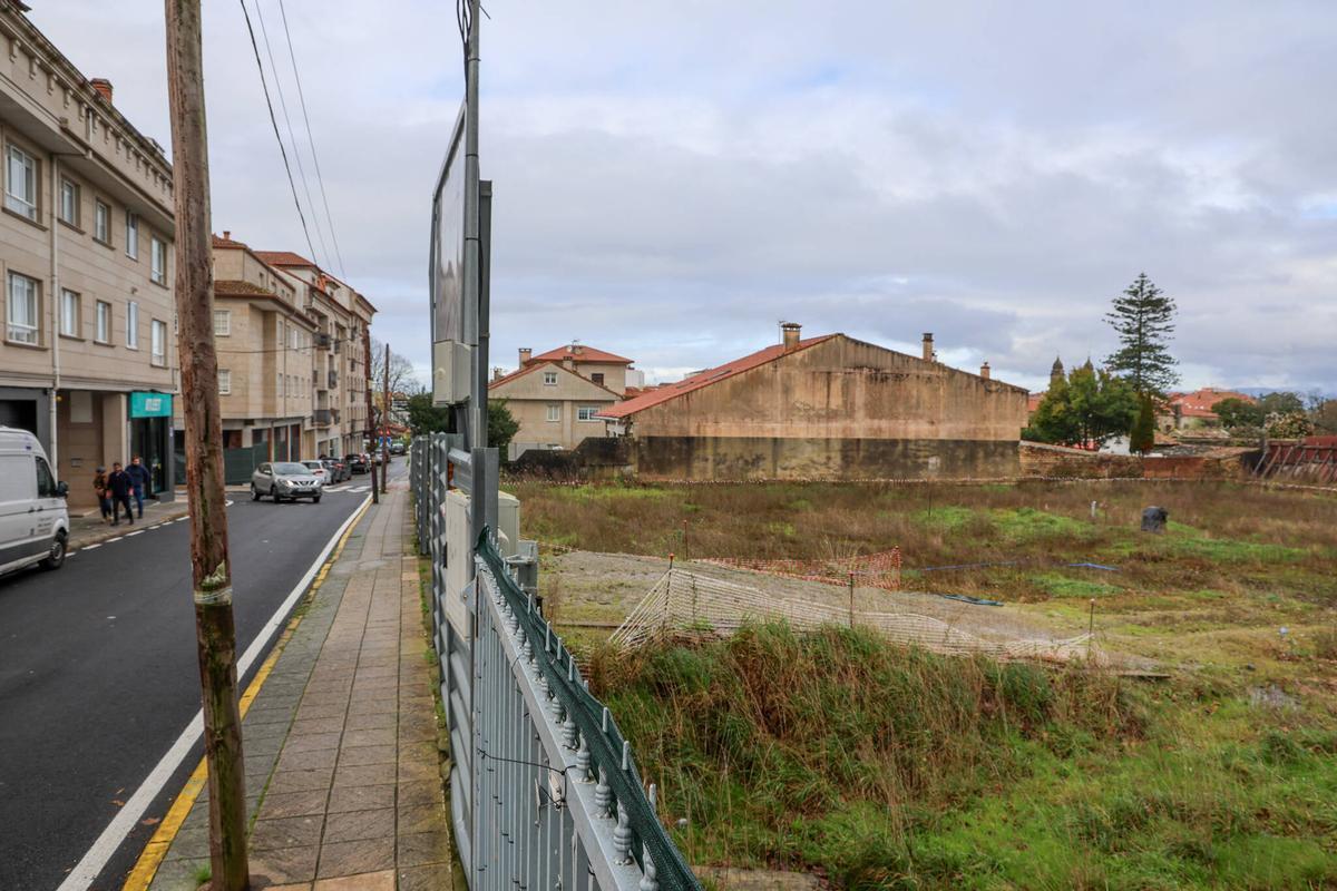 Parcela donde se construirá el nuevo cuartel de Cambados.
