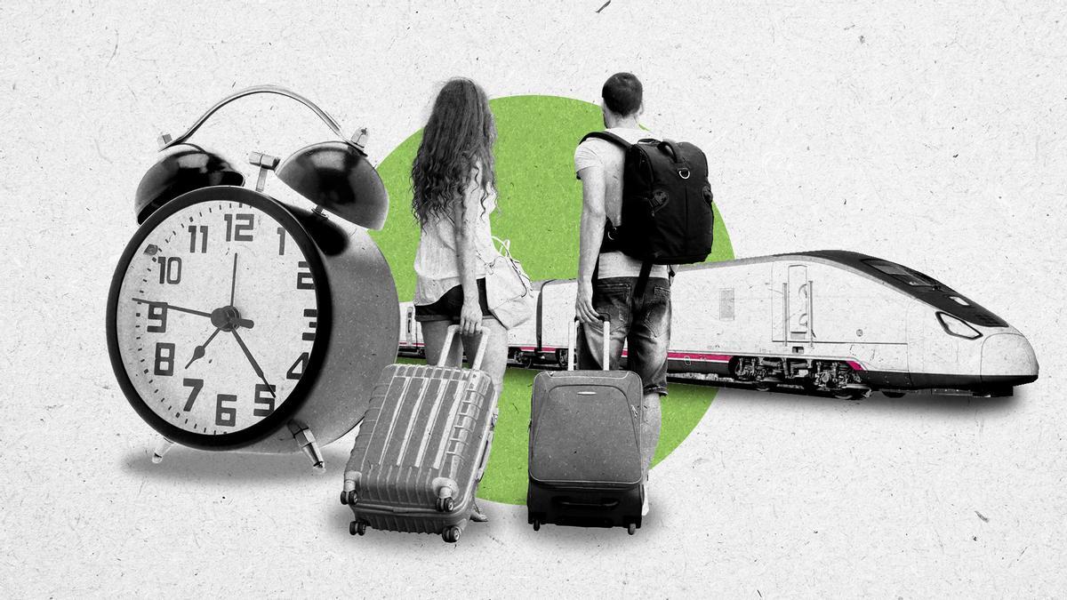 Una infografía de viajeros