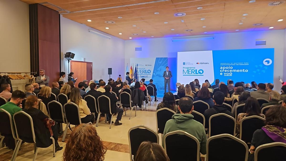 Un momento del Encontro Retorno Emprendedor e Rede Programa Merlo