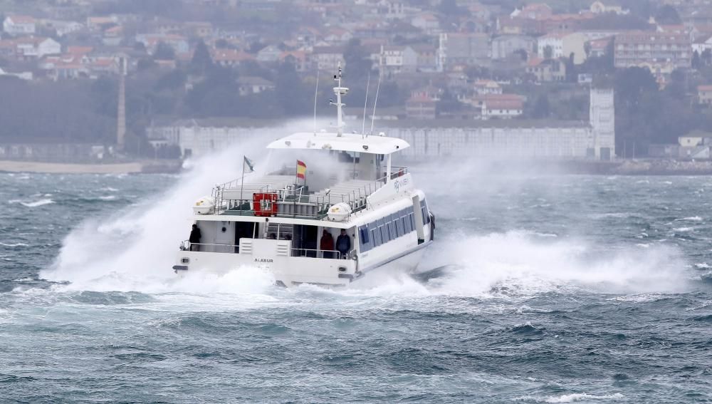 El primer temporal del invierno azota Galicia