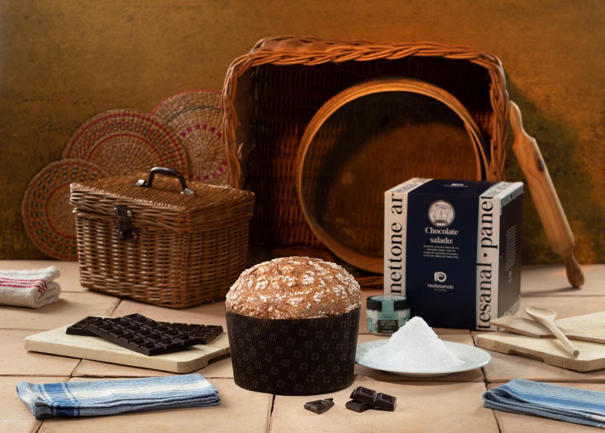 Panettone de chocolate salado.