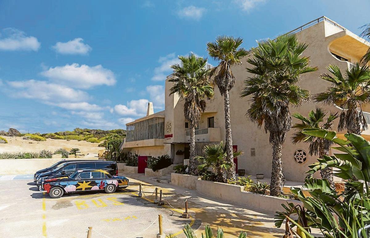 The hotel is located on Migjorn beach.